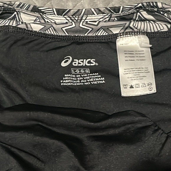 Asics Black/White Running Shorts Large - Picture 2 of 4